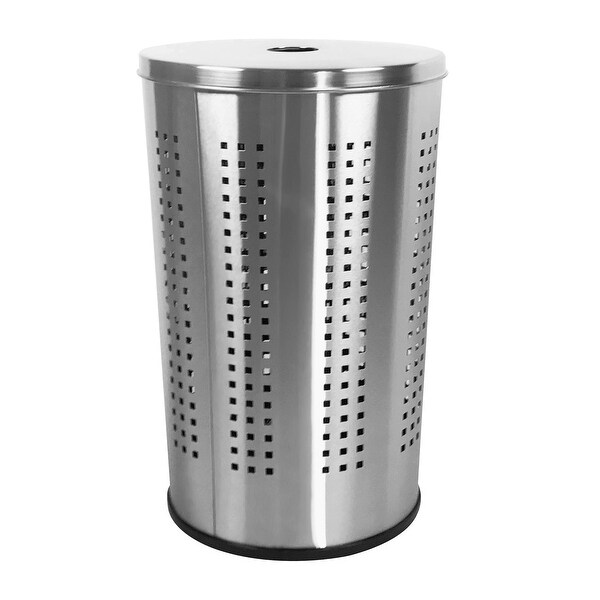 Stainless Steel Laundry Bin Hamper Bed Bath Beyond 32633005